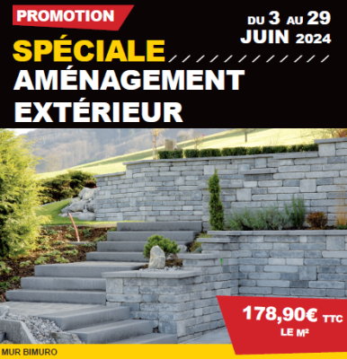 Promotion spéciale aménagement extérieur