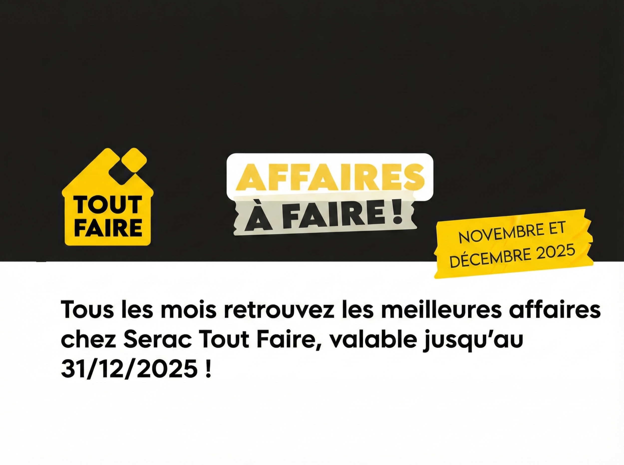 Affaires à faire novembre/décembre 2025