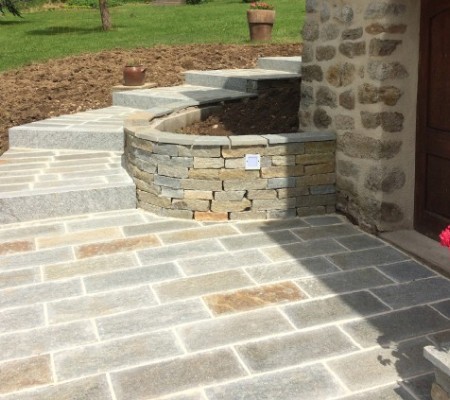 illustration produit pour Terrasse en dalles et pavés béton